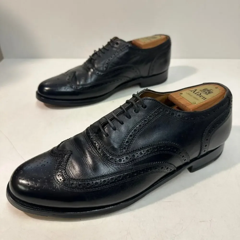NEW HEELS Rancourt & Co. x Ralph Lauren Wingtip Oxford Black Bench Made USA 9 D